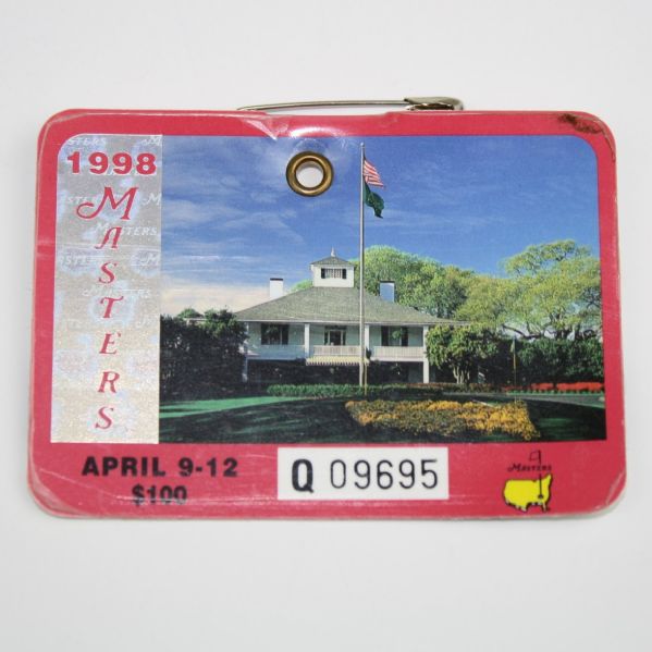 1998 Masters Badge - Mark OMeara Champ