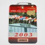 2003 Masters Badge - Mike Weir Masters Win