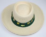 Masters Straw Hat with 12 Commemorative Pins - 1997-1999, 2001-2007, 2011, 2012