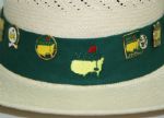 Masters Straw Hat with 12 Commemorative Pins - 1997-1999, 2001-2007, 2011, 2012