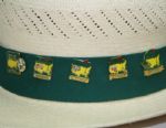 Masters Straw Hat with 12 Commemorative Pins - 1997-1999, 2001-2007, 2011, 2012