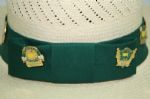 Masters Straw Hat with 12 Commemorative Pins - 1997-1999, 2001-2007, 2011, 2012
