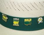 Masters Straw Hat with 12 Commemorative Pins - 1997-1999, 2001-2007, 2011, 2012