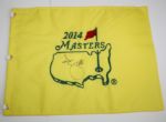 Adam Scott Autographed 2014 Masters Pin Flag-Will He Defend His Title? JSA Cert