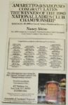 1981 US Open Merion Program with Nicklaus, Crenshaw, Irwin, and Sutton Autographs