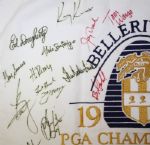 1992 PGA Championship Embroidered Flag - Signed by 31 Including Champ Nick Price JSA COA