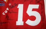 2005 Course Flown Walker Cup Flag Signed by Full European and USA Squads-Chicago Golf Club JSA COA
