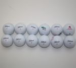 Lot of 12 Miscellaneous Signed Golf Balls (2) JSA COA