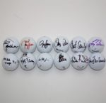 Lot of 12 Miscellaneous Signed Golf Balls (3) JSA COA