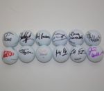 Lot of 12 Miscellaneous Signed Golf Balls JSA COA