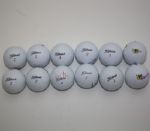 Lot of 12 Miscellaneous Signed Golf Balls JSA COA