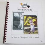 Payne Stewart Signed Shell Houston Open Media Guide JSA COA