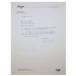 Ben Hogan Signed TLS On Hogan Letterhead w/PSA Cert