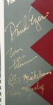 Framed 1991 Walker Cup Poster Signed By Both Teams-Presented to Contestant D. Eger