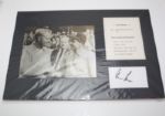 Gary Player Signed 3x5 Cut Signature Matted Display JSA COA