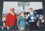 Byron Nelson and Gene Sarazen Signed 3x5 Cuts - Display JSA COA
