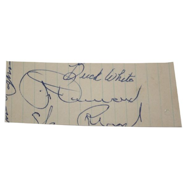 Jimmy Demaret Signed Cut - JSA Full Letter Cert#X18947