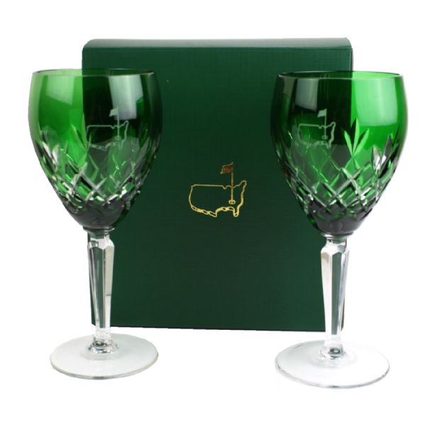 Augusta National Members Wine Glass - Green