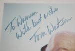 Tom Watson Signed Masters 8x10 Photo to PGA President Warren Orlick JSA COA
