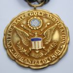 Frank Stranahan's 1947 US Open 13th Place Gold Medal-St. Louis Country Club 