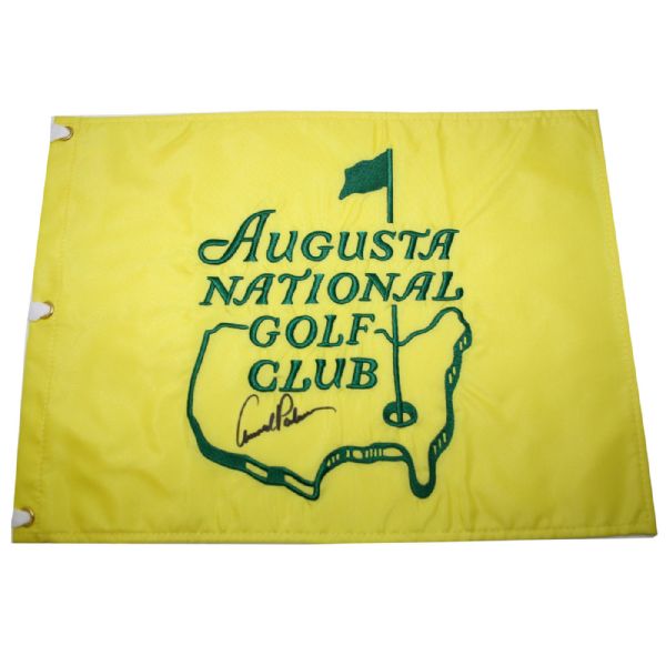 Seldom Seen Augusta National Members Flag Signed by Arnold Palmer JSA COA