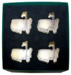 Augusta National Brass Members Napkin Holders set of 4