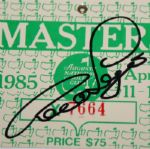 Lot of Four Signed Masters Badges by Respective Winners JSA COA