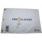 Zach Johnson Signed 2014 Players Embroidered Flag JSA COA