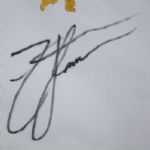 Zach Johnson Signed 2014 Players Embroidered Flag JSA COA