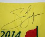 Jason Dufner Signed 2014 Masters Embroidered Flag JSA COA
