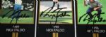 Lot of 3 Nick Faldo Signed Grand Slam Ventures Golf Cards JSA COA