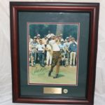 George Archer Signed 8x10 Photo with 1969 Masters Inscription - Deluxe Framed JSA COA