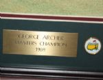George Archer Signed 8x10 Photo with 1969 Masters Inscription - Deluxe Framed JSA COA