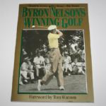 Byron Nelson Signed Winning Golf Book JSA COA