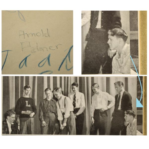1945 Arnold Palmer High School Latrobean Yearbook with Vintage Pencil Autograph 