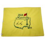 Gary Player Signed 2014 Masters Embroidered Flag JSA COA
