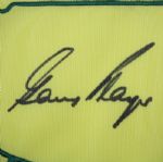 Gary Player Signed 2014 Masters Embroidered Flag JSA COA