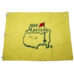 Adam Scott Signed 2014 Masters Embroidered Flag JSA COA