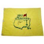 Jack Nicklaus Signed 2012 Masters Embroidered Flag JSA COA