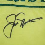 Jack Nicklaus Signed 2012 Masters Embroidered Flag JSA COA