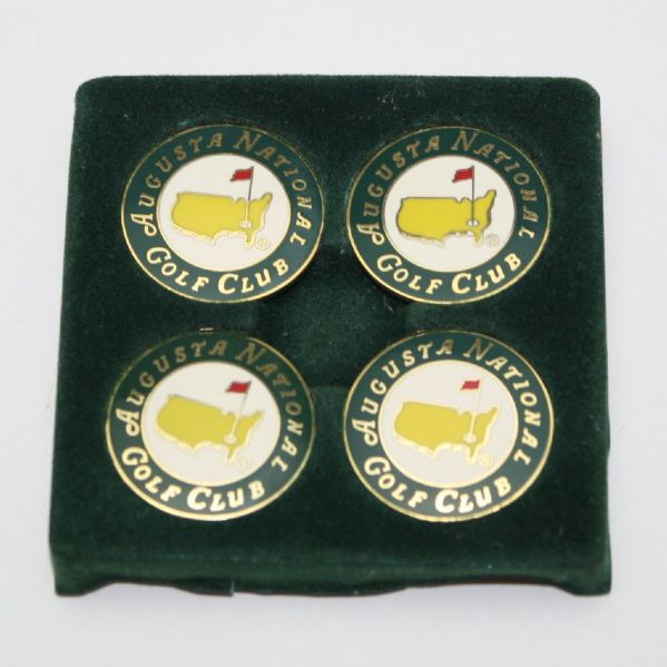 4pk Augusta National Golf Club Metal Ball Markers