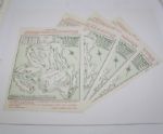 Full Set of 1956 Masters Pairing Sheets - April 5-9, 1956