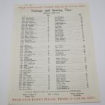 Full Set of 1956 Masters Pairing Sheets - April 5-9, 1956