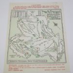 1958 Masters Sunday Pairing Sheet - April 6, 1958