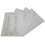 Full Set of 1986 Masters Pairing Sheets - April 10-13, 1986