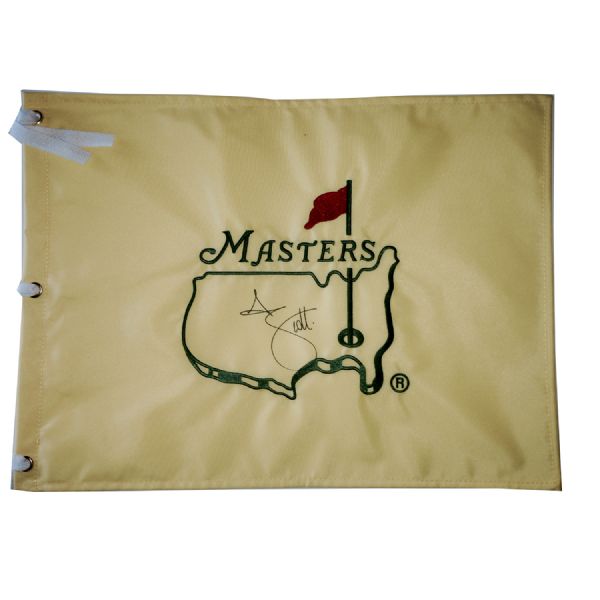 Adam Scott Signed Undated Masters Flag JSA COA