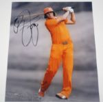Rickie Fowler Signed 8x10 Photo - Wearing Orange JSA COA