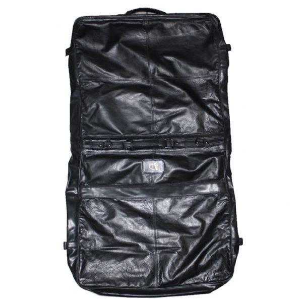 Augusta National Golf Club Black Leather Overnight Suit Bag 