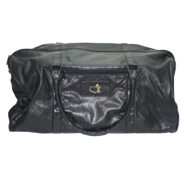 Augusta National Golf Club Black Leather Gym Bag 