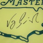 Vijay Singh Autographed Undated Masters Flag
